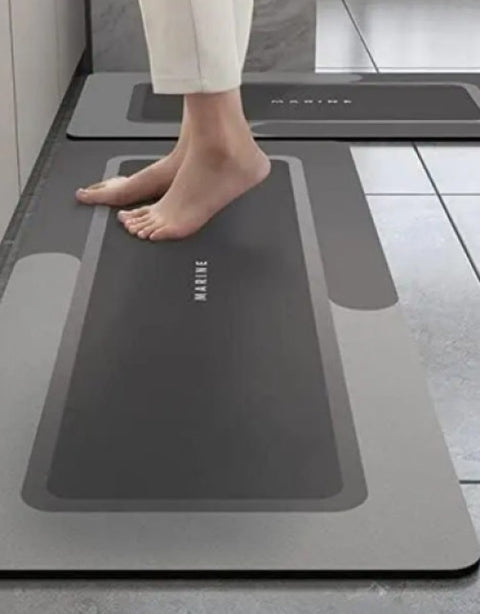 2 Piece Kitchen Mat, Waterproof Memory Foam Kitchen Rugs, Standing Desk Mat Floor Mat - BUYSQUARE