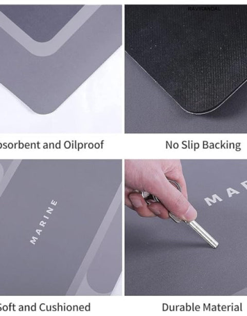 2 Piece Kitchen Mat, Waterproof Memory Foam Kitchen Rugs, Standing Desk Mat Floor Mat - BUYSQUARE