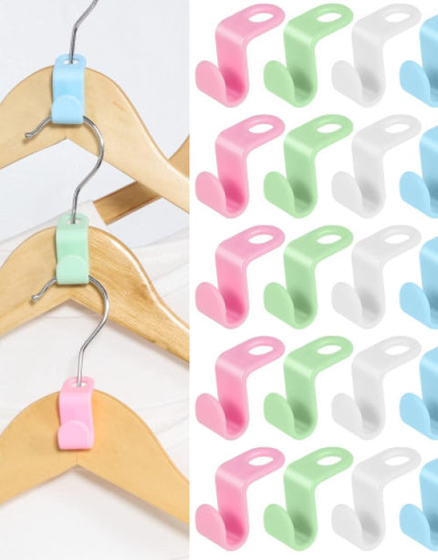 30 Pcs Clothes Hanger Connector Hooks Space Saving Hanger Extender ( Pack Of 2) - BUYSQUARE