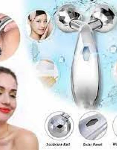 3D Roller Face Massager, Face Lift Tool Firming Beauty Massage Body Face Massage - BUYSQUARE