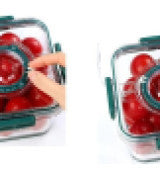 ABS Plastic Air Tight Container Set with Time Keeping Feature (2 pcs) - BUYSQUARE