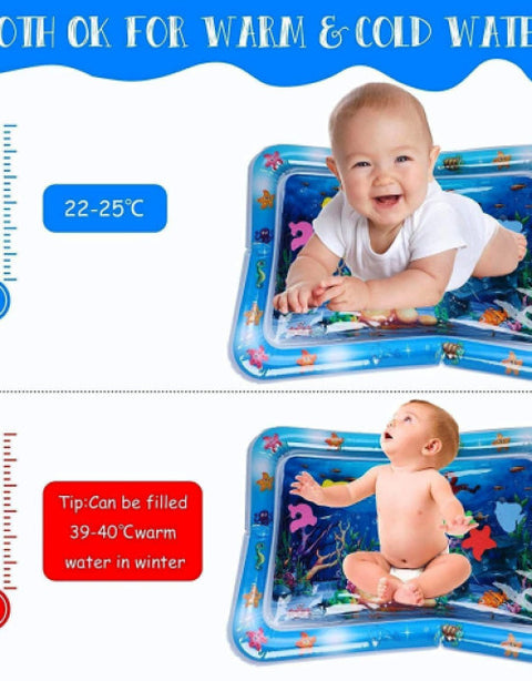 Baby Kids Water Mat Toys Inflatable Tummy Time Leakproof Water Mat - BUYSQUARE