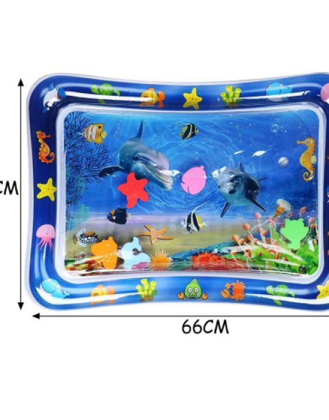Baby Kids Water Mat Toys Inflatable Tummy Time Leakproof Water Mat - BUYSQUARE