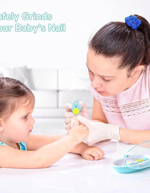 Baby Nail Clippers with Light Baby Nail File Grinder Set Safe Nail Trimmer Kit - BUYSQUARE