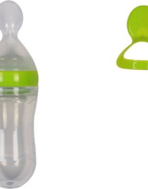 Baby Squeezy Food Grade Silicone Bottle Feeder for Baby Feeding - BUYSQUARE