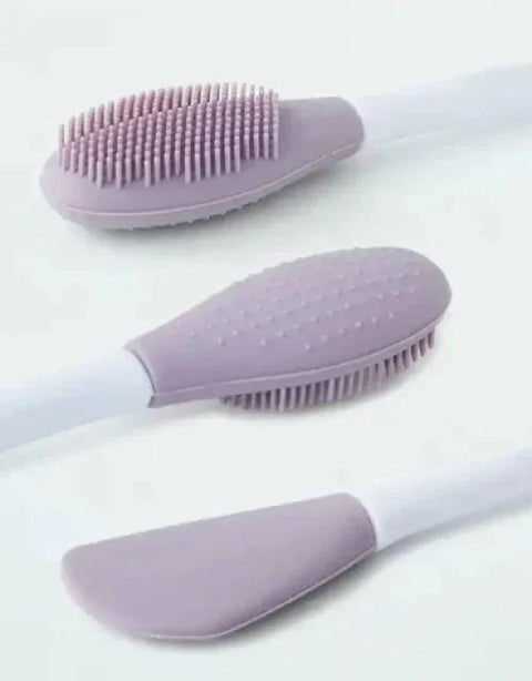 Beauty Silicone Face Mask Brush, Facial Mask Applicator, Makeup Removel Scrubber, Lips Face Cleansing Exfoliating Brush And Body Butter Applicat - BUYSQUARE