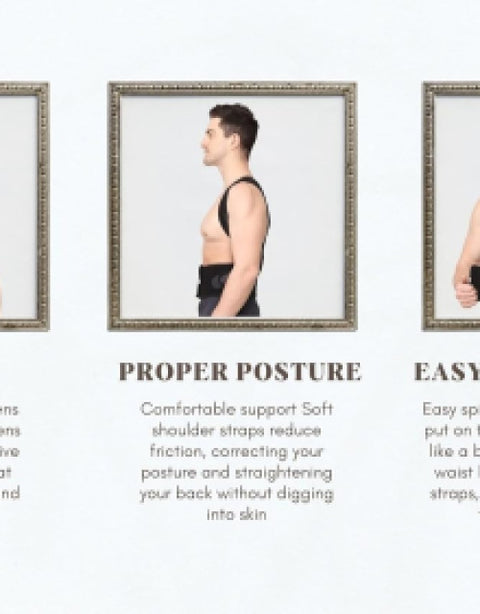 Breathable and Adjustable Posture Corrector Belt for Men and Women - BUYSQUARE