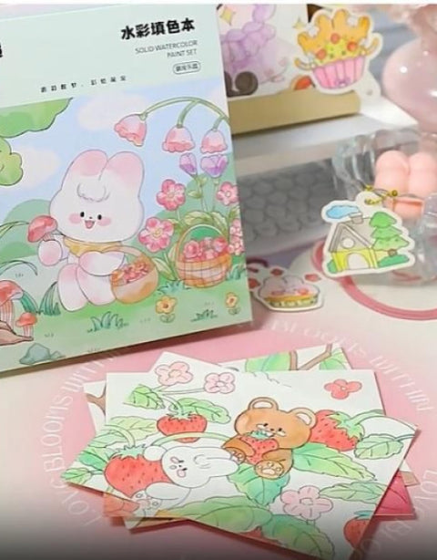 Cartoon Art Coloring Painting Set for Kid's - BUYSQUARE