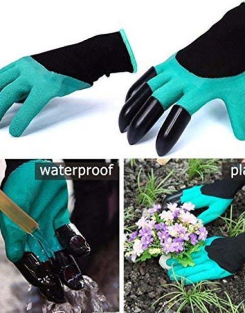 Green Garden Hand Gloves, Size: Medium - BUYSQUARE