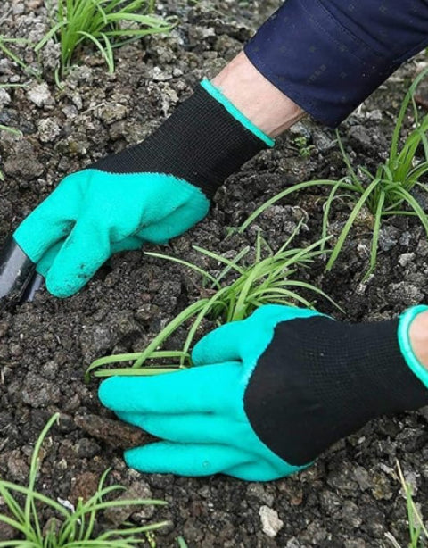 Green Garden Hand Gloves, Size: Medium - BUYSQUARE