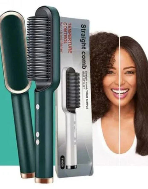 Hair Straightener Comb for Women Hair Straightener Brush (Multicolor) - BUYSQUARE