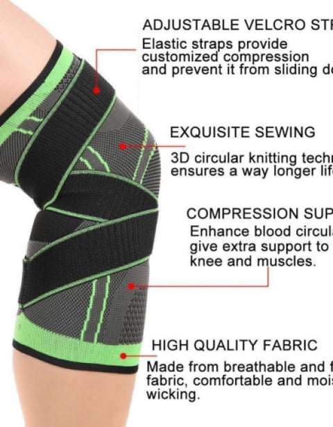 Knee Compression Sleeve, Knee Support for Sports Workout (Pack of 1) - BUYSQUARE