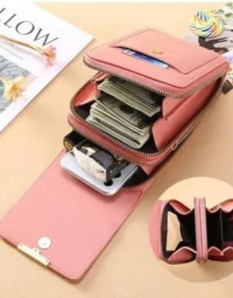 Leather Shoulder Bag Mobile Purse cosmetic Bags - BUYSQUARE