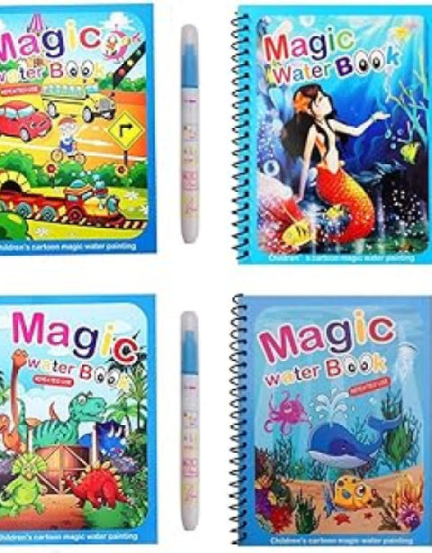 Magical Water Painting Book For Kids (Pack of 4) - BUYSQUARE