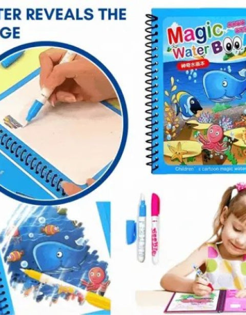 Magical Water Painting Book For Kids (Pack of 4) - BUYSQUARE