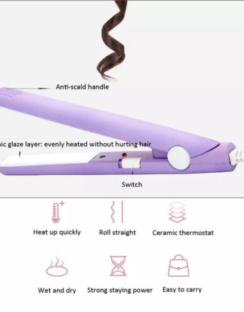 Multi-Function Professional Mini Hair Straightener (Multicolors) - BUYSQUARE