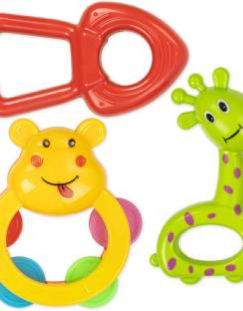 Newborn baby toys Rattles Set for Babies 0-6 Months, 5 Rattle Set - BUYSQUARE