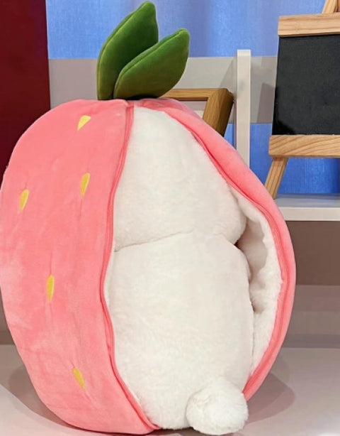 Plush Toy Pillow, Reversible Bunny, Cute Rabbit Sofa Pillow - BUYSQUARE