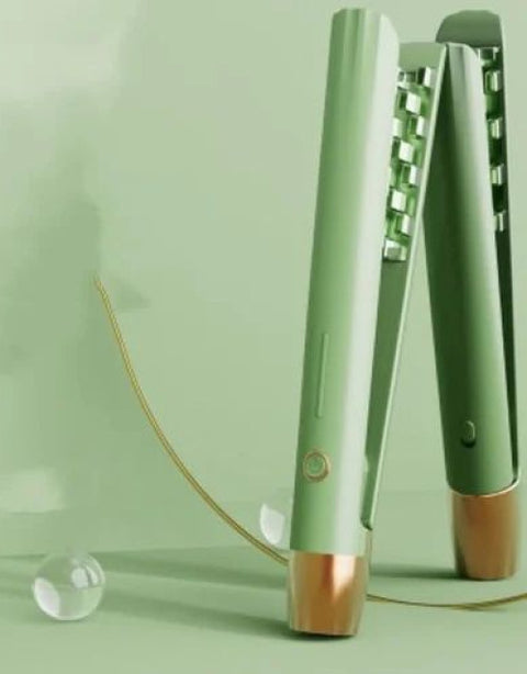 Portable Hair Straightener Curler Flat Curling Iron - BUYSQUARE