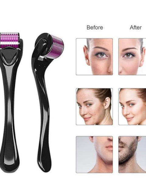 Roller Derma 0.5 mm Microneedle Titanium Micro Needle Derma Roller System Therapy For Acne Scar - BUYSQUARE