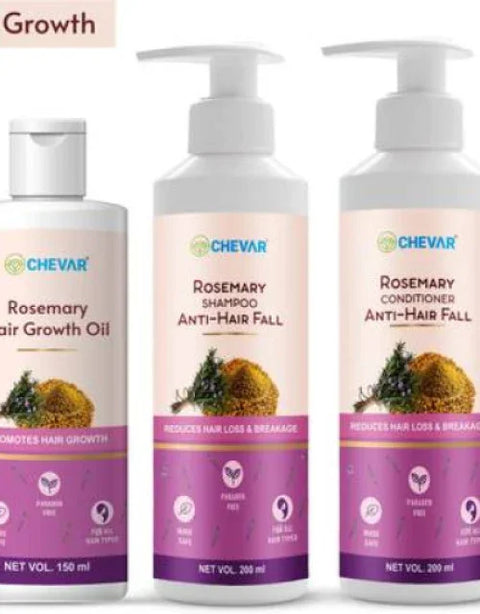 Rosemary Hair Growth Kit (Hair oil + Shampoo + Conditioner) - BUYSQUARE