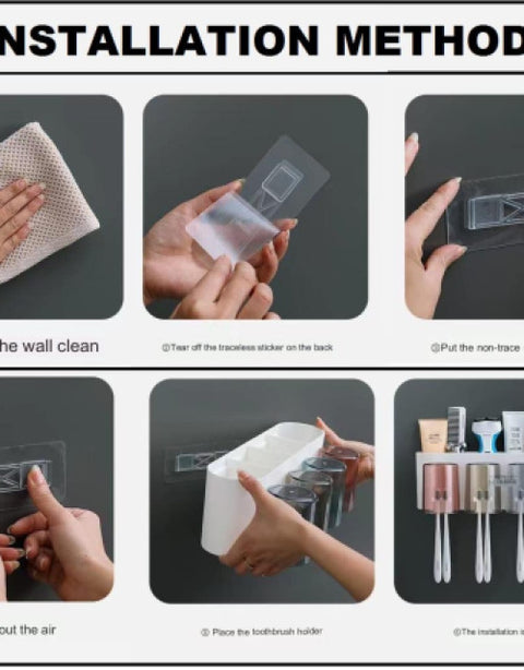 Toothbrush Holder for Bathroom - BUYSQUARE