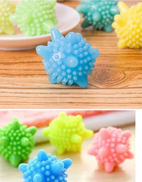 Washer Balls Magic Eco-Friendly Laundry Scrubbing Balls, Solid Colorful Laundry Washing Balls Enhance Your Machine Cleaning Power Pack of 12 - BUYSQUARE