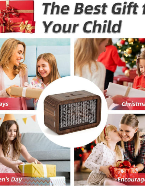 Wooden Money Piggy Bank, Money Saving Box, Gullak Rs.10000 Goal Tracker - BUYSQUARE