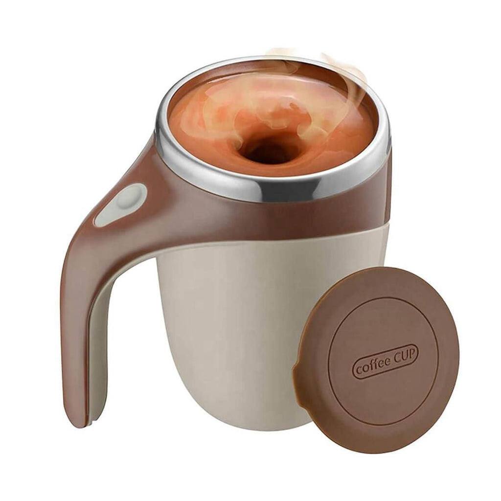 Brown Stirring Coffee Mug