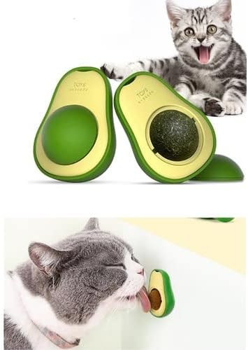 Sticky Avocado Catnip Ball Chew Toy for Cats