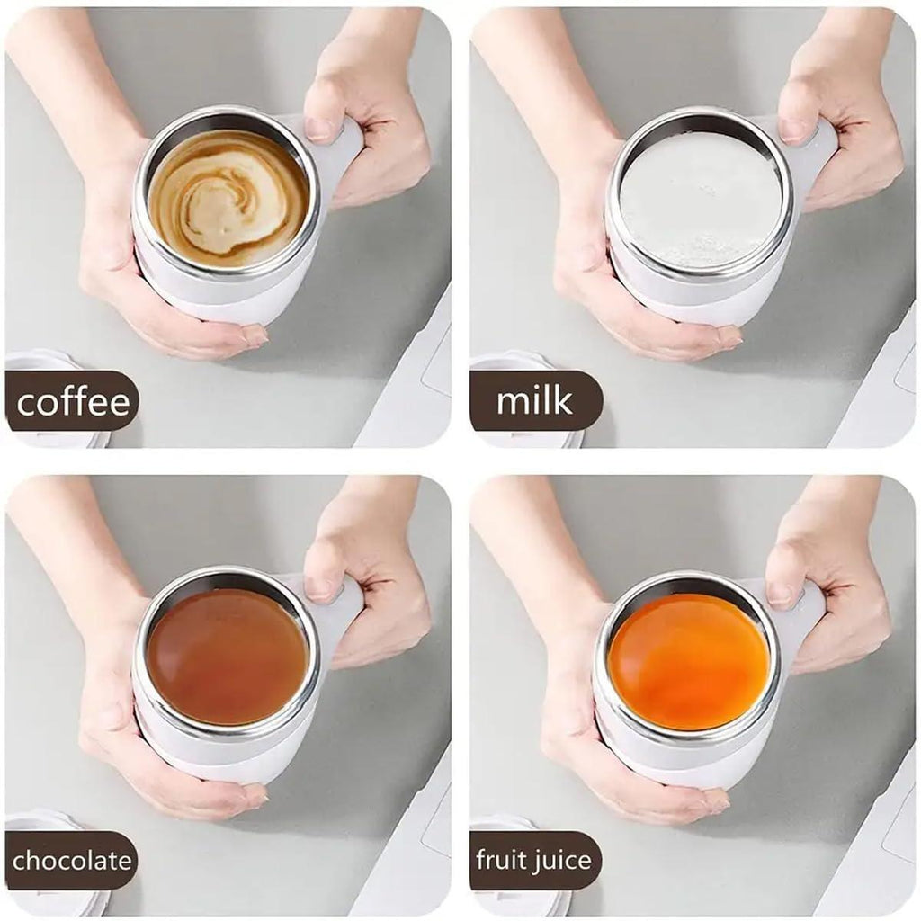 Brown Stirring Coffee Mug
