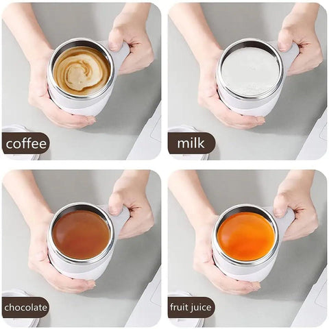 Brown Stirring Coffee Mug