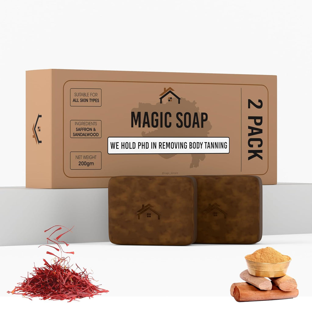 Handmade Magic Soaps for Skin Glow and Tan Removal