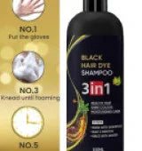 3 in 1 Hair Dye Black Hair Shampoo for Women & Men ( Pack Of 2 ) - BUYSQUARE