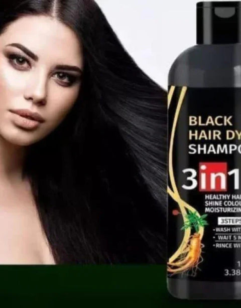3 in 1 Hair Dye Black Hair Shampoo for Women & Men ( Pack Of 2 ) - BUYSQUARE