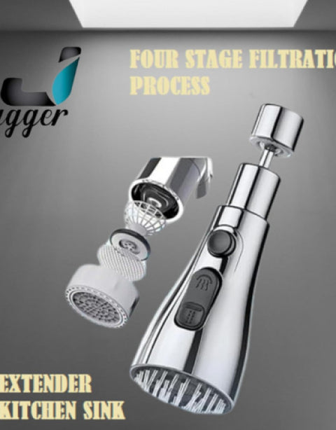 3 Modes Kitchen Faucet Spray Head Water Saving 360 Swivel Ball Nozzle Tap - BUYSQUARE