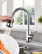 3 Modes Kitchen Faucet Spray Head Water Saving 360 Swivel Ball Nozzle Tap - BUYSQUARE