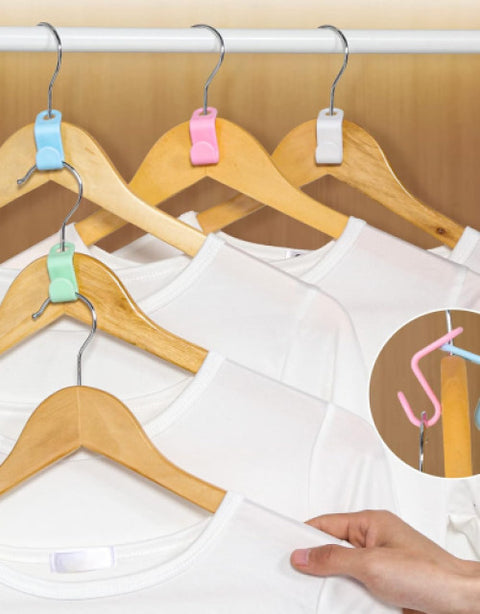 30 Pcs Clothes Hanger Connector Hooks Space Saving Hanger Extender ( Pack Of 1 ) - BUYSQUARE