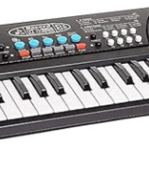 37 Key Piano Keyboard Toy with DC Power Option, Recording and Mic for Kids - BUYSQUARE