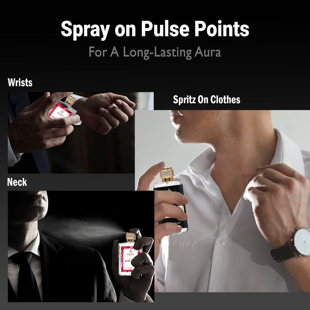 Lennon Noir Pulse & Petal Noir Perfume Combo Set