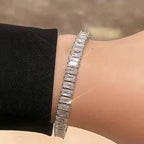 Silver-Tone Tennis Bracelet
