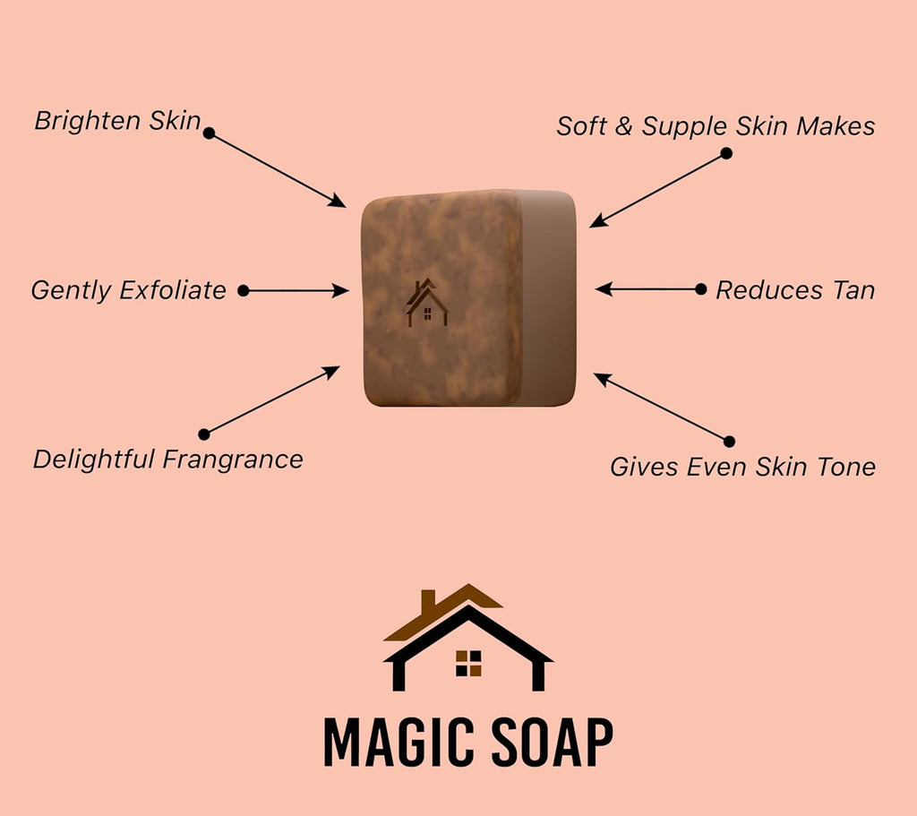 Handmade Magic Soaps for Skin Glow and Tan Removal