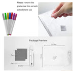 3D LED Light Glass  christmas Acrylic Writing Pad