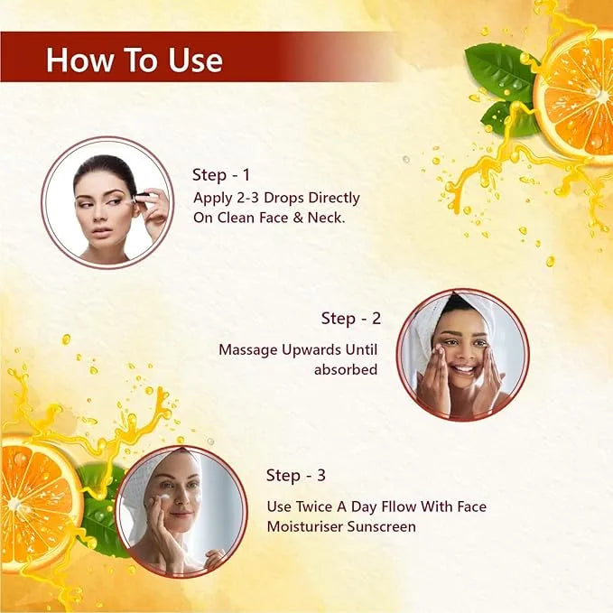 Vitamin C Face Serum - Hyaluronic Acid For Brightening & Anti-Age 30ml - BUYSQUARE