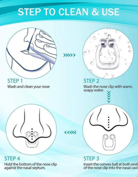 Anti Snoring Device for Men Women Magnetic Snoring Stopper Nose Clip Snore free Anti-snoring Device (Nose Clip) - BUYSQUARE