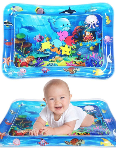 Baby Kids Water Mat Toys Inflatable Tummy Time Leakproof Water Mat - BUYSQUARE