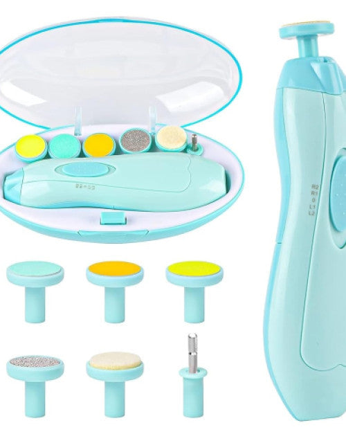 Baby Nail Clippers with Light Baby Nail File Grinder Set Safe Nail Trimmer Kit - BUYSQUARE