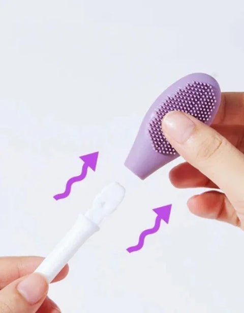 Beauty Silicone Face Mask Brush, Facial Mask Applicator, Makeup Removel Scrubber, Lips Face Cleansing Exfoliating Brush And Body Butter Applicat - BUYSQUARE