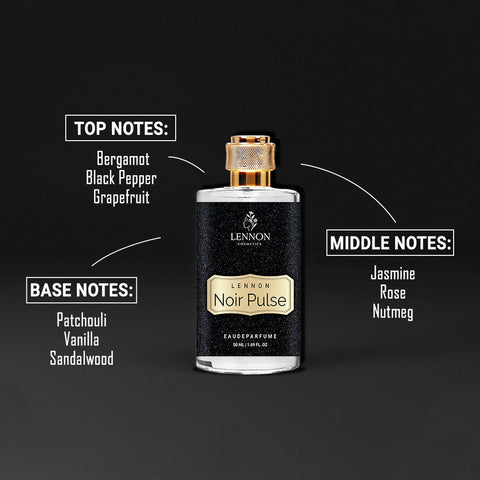 Lennon Noir Pulse & Petal Noir Perfume Combo Set