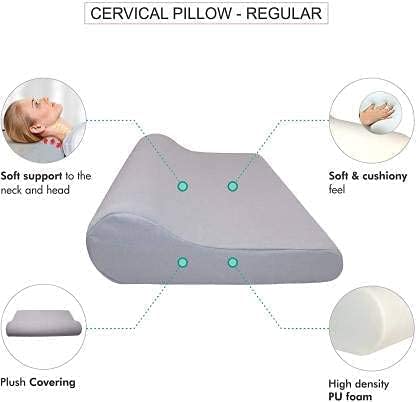Cervical Colar & Cervical Pillow Premium Soft and comfort Adjustable 1 Head Support | Buysquare